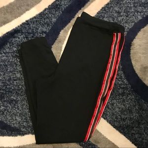 Black sporty leggings (not see through)